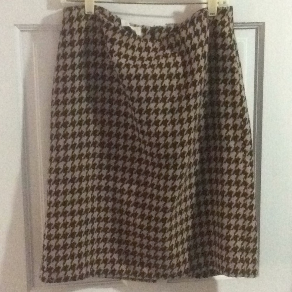 Herringbone pencil skirt